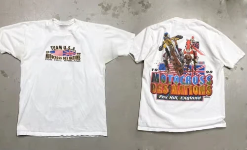 Retro NOS Style 1989 Motocross Inspired Graphic T‑shirt, Oversized Cotton Unisex High‑quality Streetwear Top for Summer