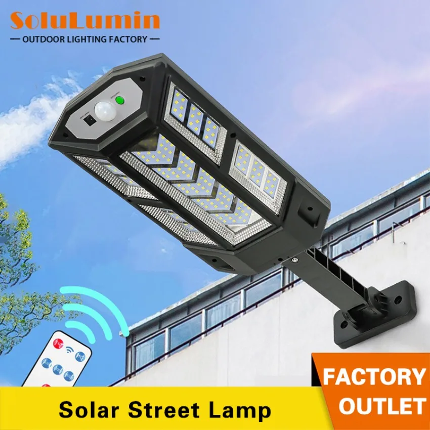 Best Selling Outdoor LED Waterproof Street Light Solar Motion Sensor Spotlight Intelligent Remote Control Solar Street LED Lamp