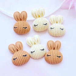 10Pcs New Mini Cute Little Rabbit Flat Back Resin Scrapbooking DIY Jewelry Craft Decoration Accessorie