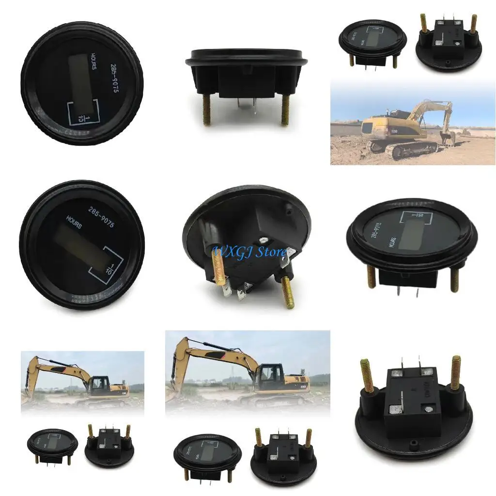 掘削機のための37jeエンジンアワーメーターLCD画面付き監視ツール