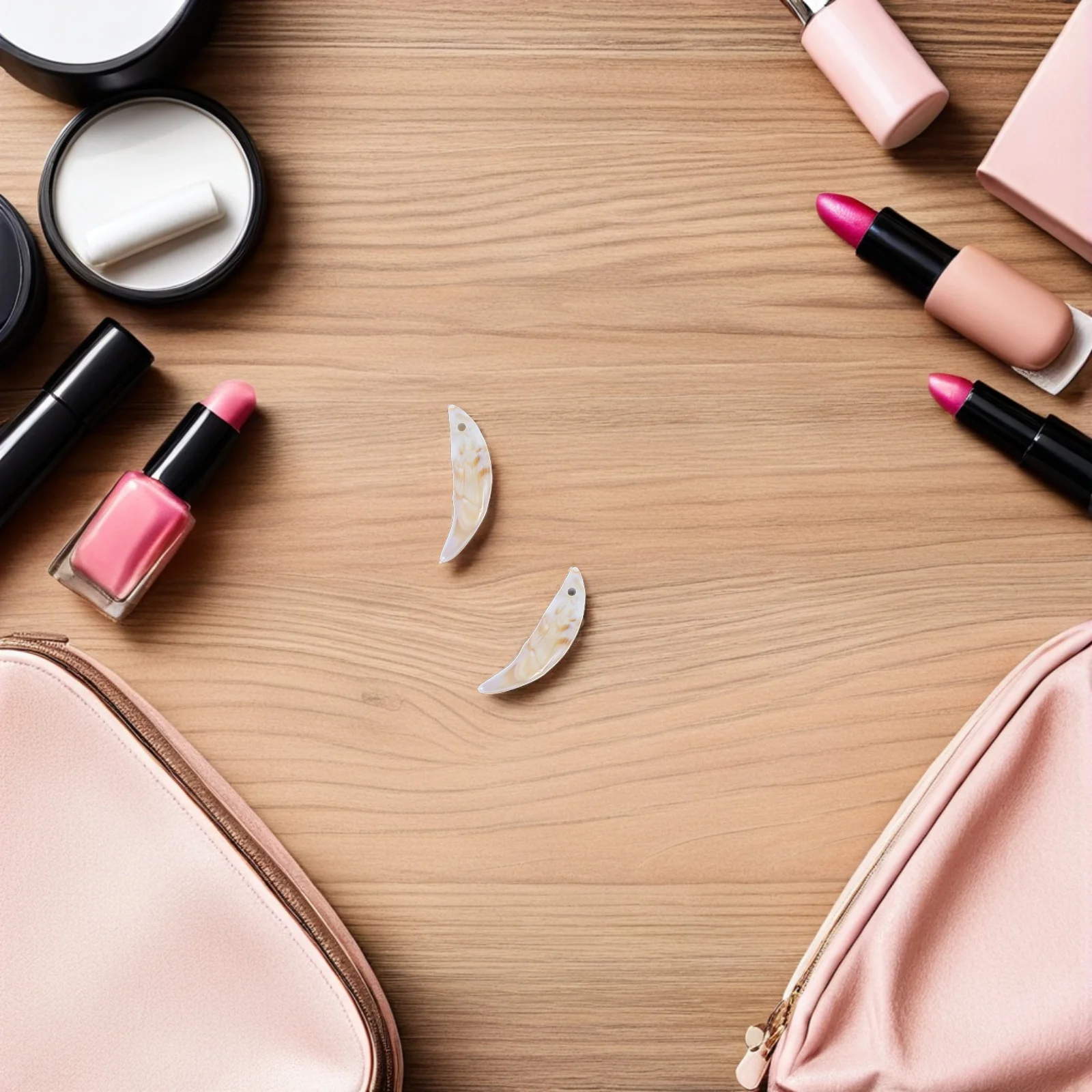 

50Pcs Wolf Teeth Fangs for Crafts Plastic Pendant Charms DIY Jewelry Making Supplies Necklaces Keychains Animal Teeth Decor