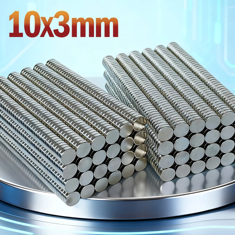 N35 NdfeB 10x3mm Magnet Round Shape Permanent Magnetic Imanes 10*3mm Accessory Strong Neodymium Magnet 10-200pcs