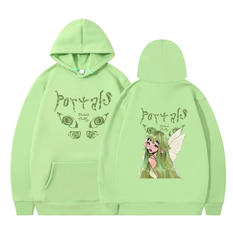 2024 ميلاني مارتينيز بوابات جولة أغطية رأس مطبوعة النساء الرجال الصوف مريحة قمصان سويت شيرت بقلنسوة Harajuku الهيب هوب الشارع هودي #3