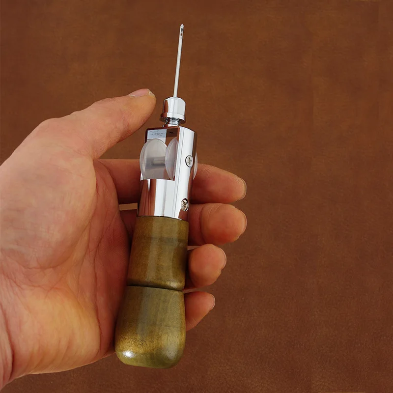 

Hand Sewing Machine for Heavy Leather Saddle Stitcher Manual Leathercraft Sewing Tool