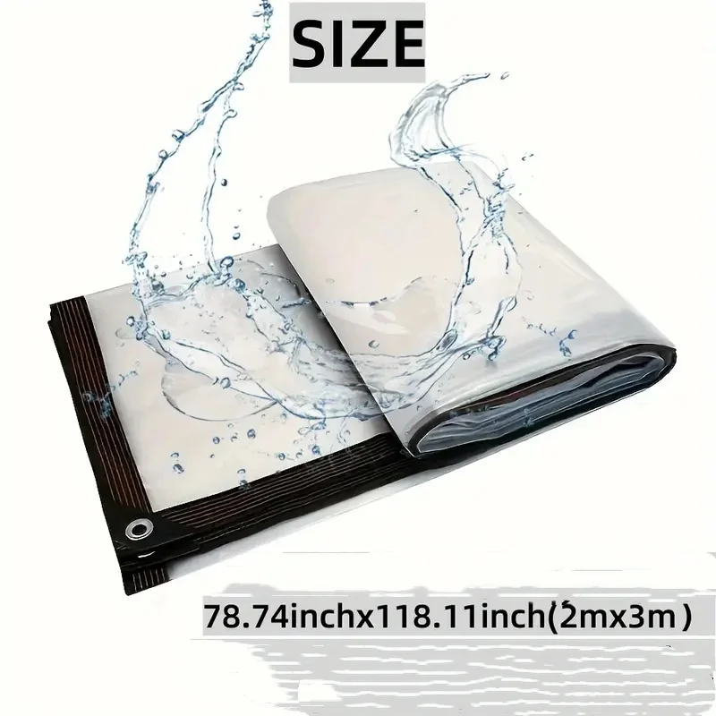 

1PC Waterproof Tarpaulin Outdoor RV Windshield Screen Upgraded High-Quality Waterproof Cover, Suitable For Camping Yards