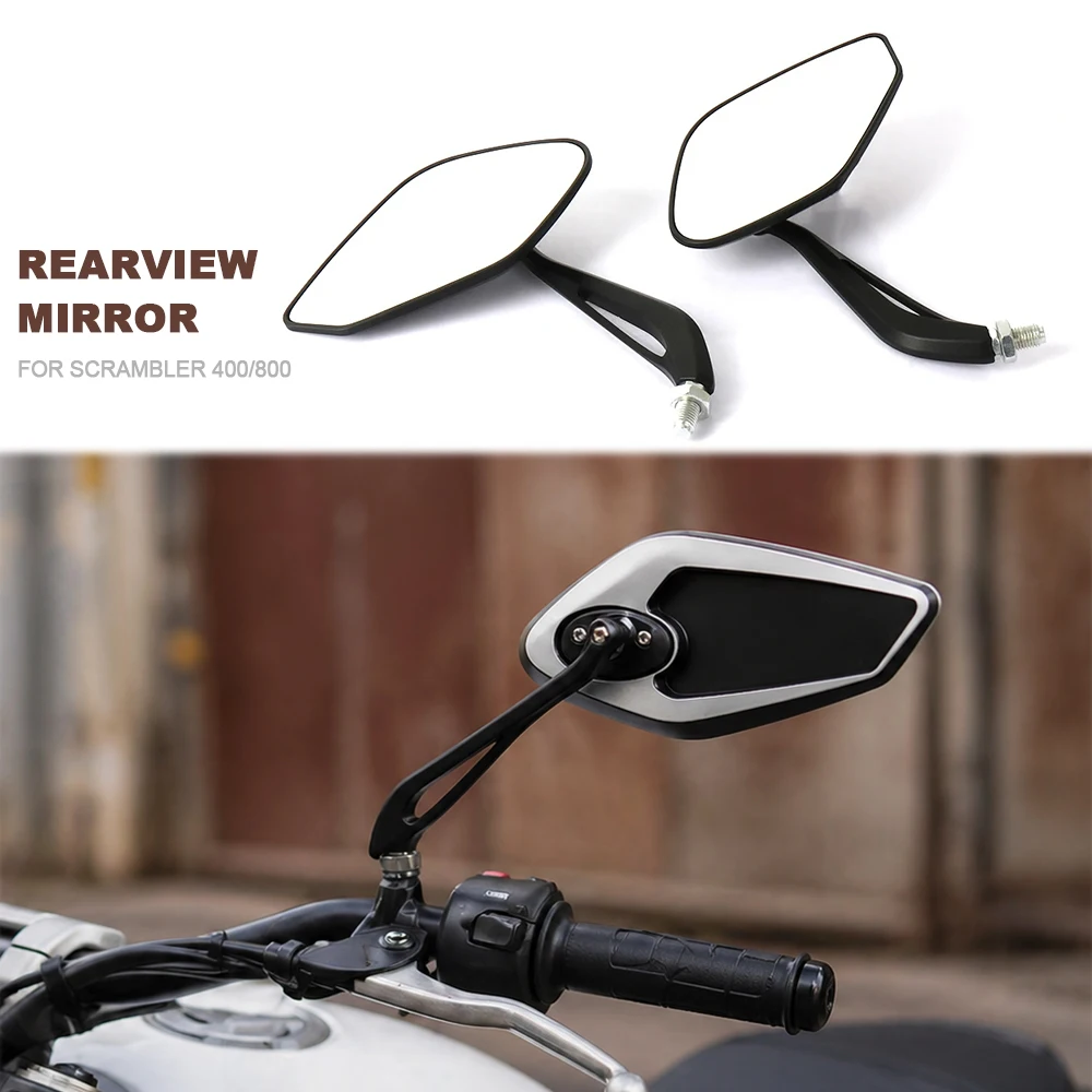 

For Ducati Scrambler 800 2015- Scrambler 400 2016- Motorcycle Accessories Rear View Mirrors Left Right Side Rearview Mirror