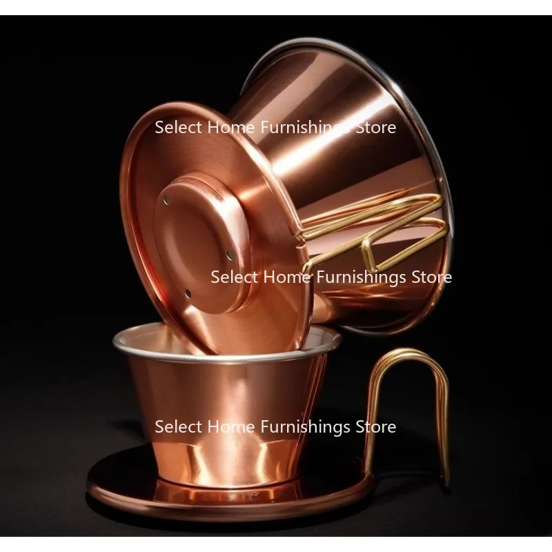 

Suitable for Hand Brewed Coffee Copper Cake Filter Basket Type 155/185