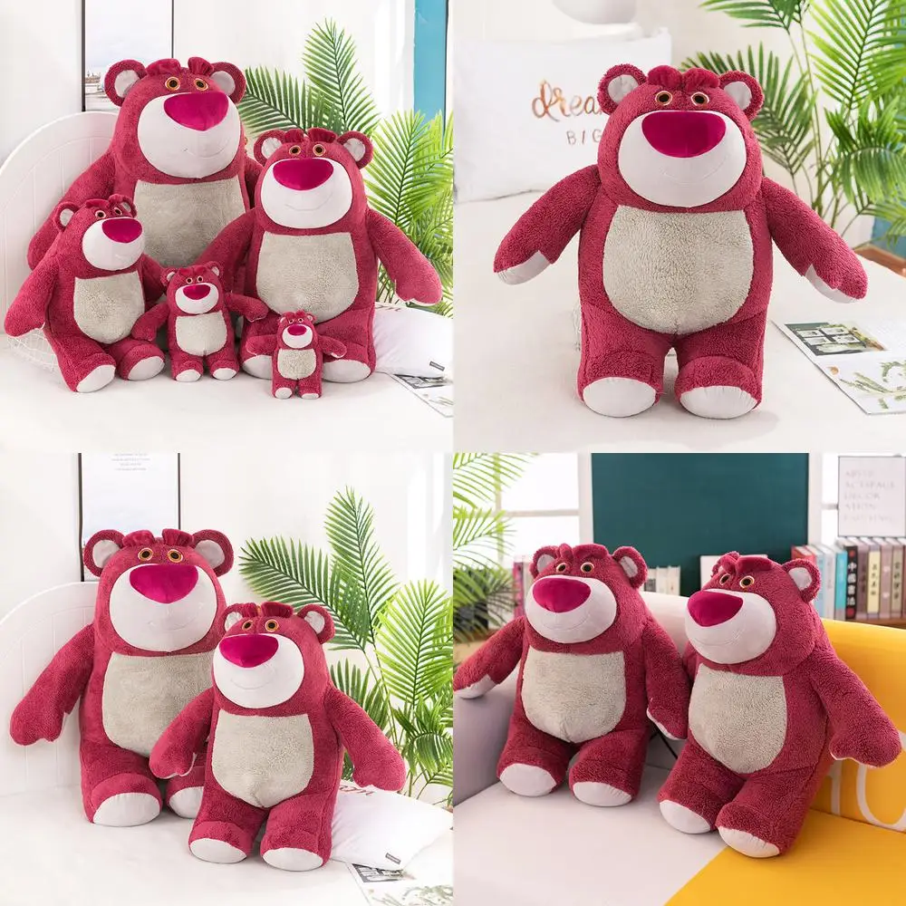 

Kawaii Strawberry Bear Plush Toy Bear Stuffed Doll Large Soft Teddy for Kids Birthday Gift Cute Filled Animal Doll