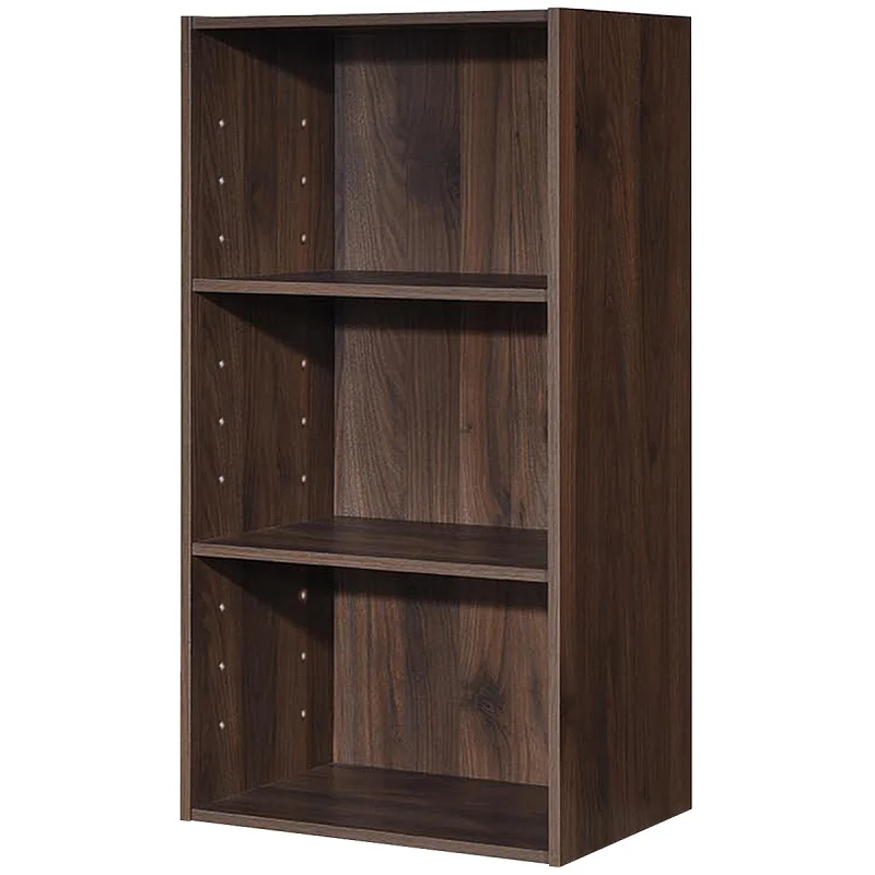 Custom.Goplus 3 Open Shelf Bookcase Modern Multi-Functional Storage Display Cabinet Walnut