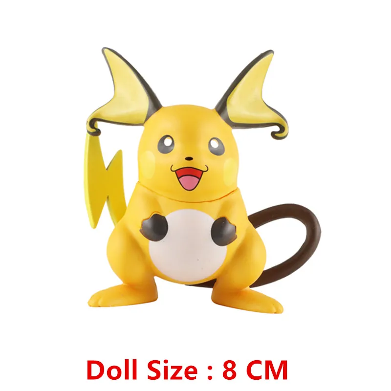 Pokemon-Figuren 3-9 cm Cartoon-Film-Anime-Figur Glurak Pikachu Mewtu Taschenmonster Actionfiguren Modell Geschenke