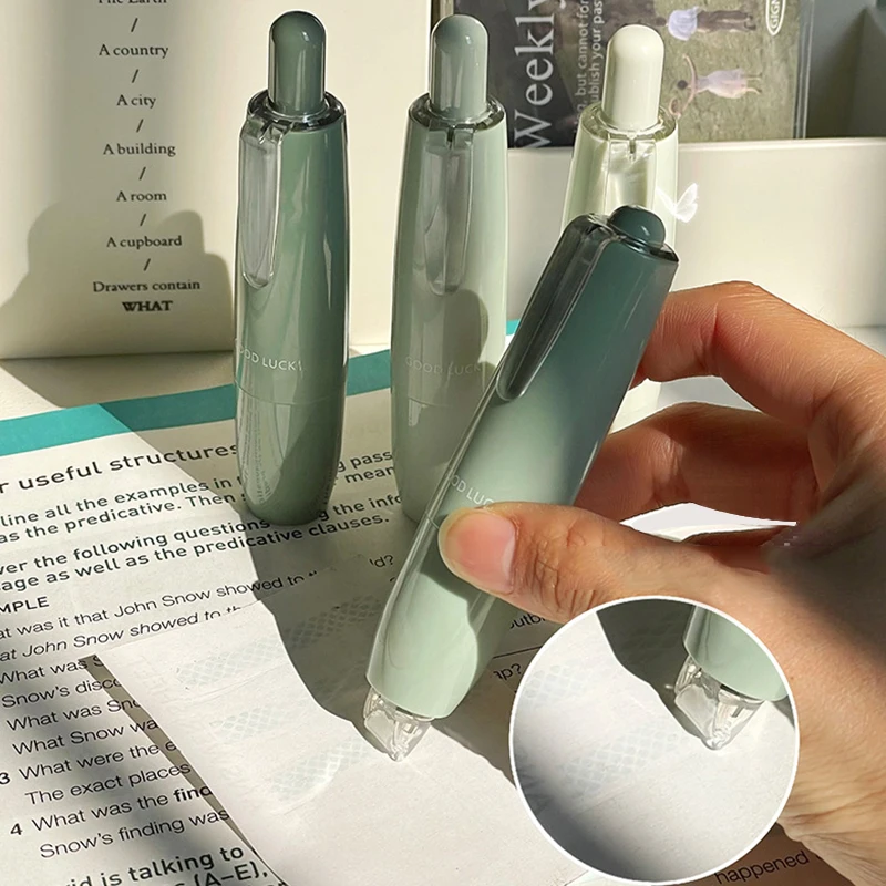 4pcs Gradual color by pressing double-sided dot adhesives, dot applicator pen, handmade collage book production, school supplies