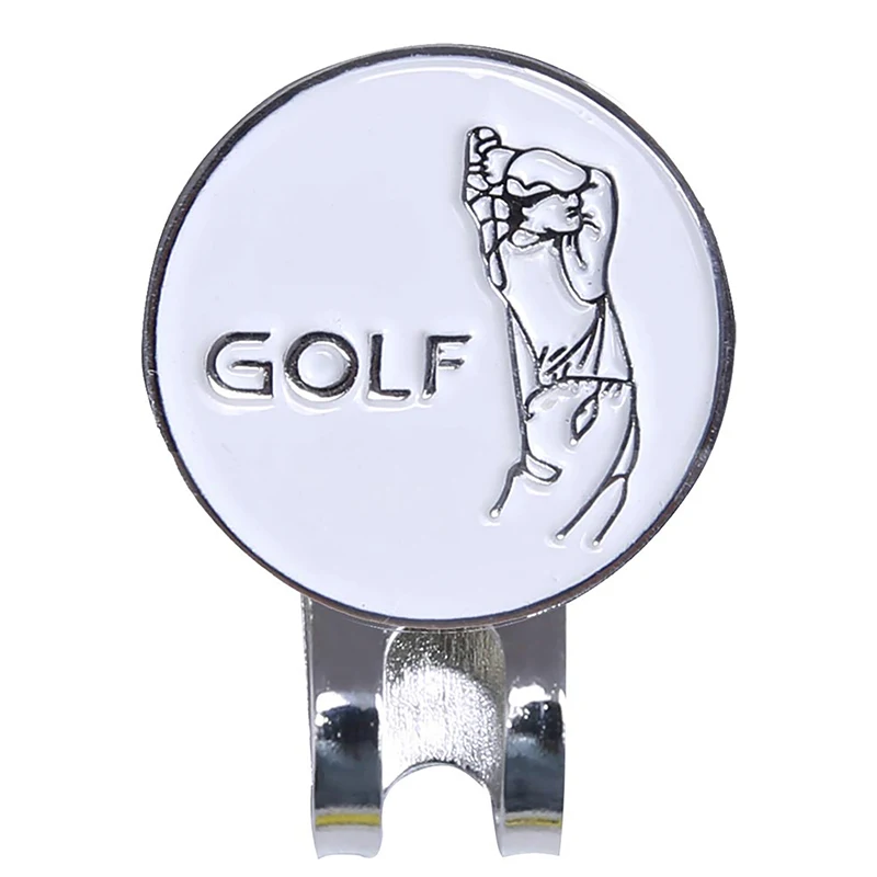 Golf Ball Marker With Magnetic Hat Clip Humanoid Pattern Funny Great Golf Hat Caps Clips Golfer Gifts Golf Accessories