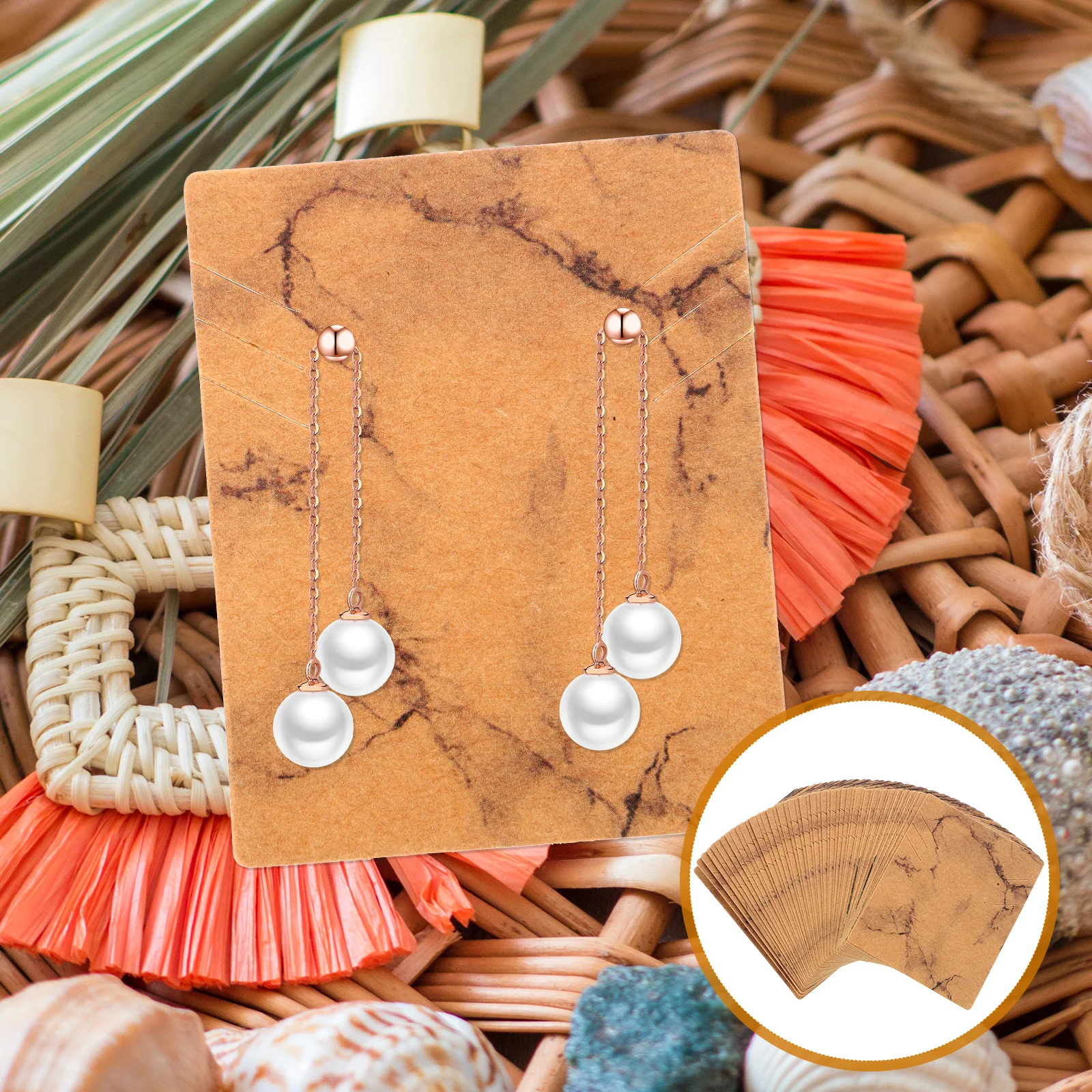 

100Pcs Earring Packaging Cards Premium Jewelry Display Cards Set Ideal for Jewelry Display and Small Crafts Organization