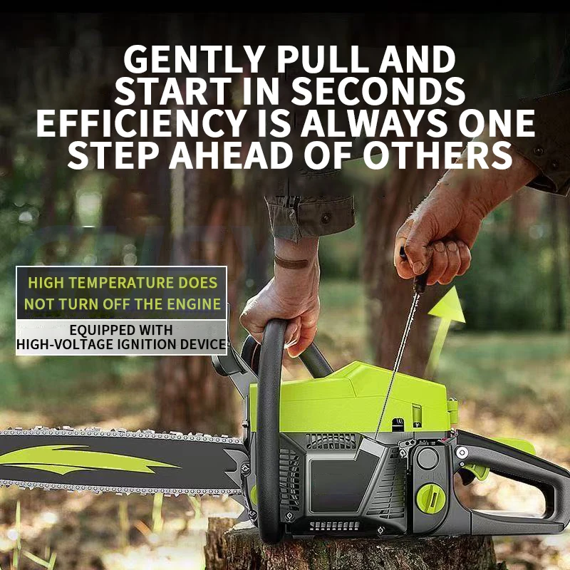 78 Deepening Cylinder Chain Saw Logging Saw Chain Saw Small Hand-held Chainsaw Home Original High-Power Logging Machine