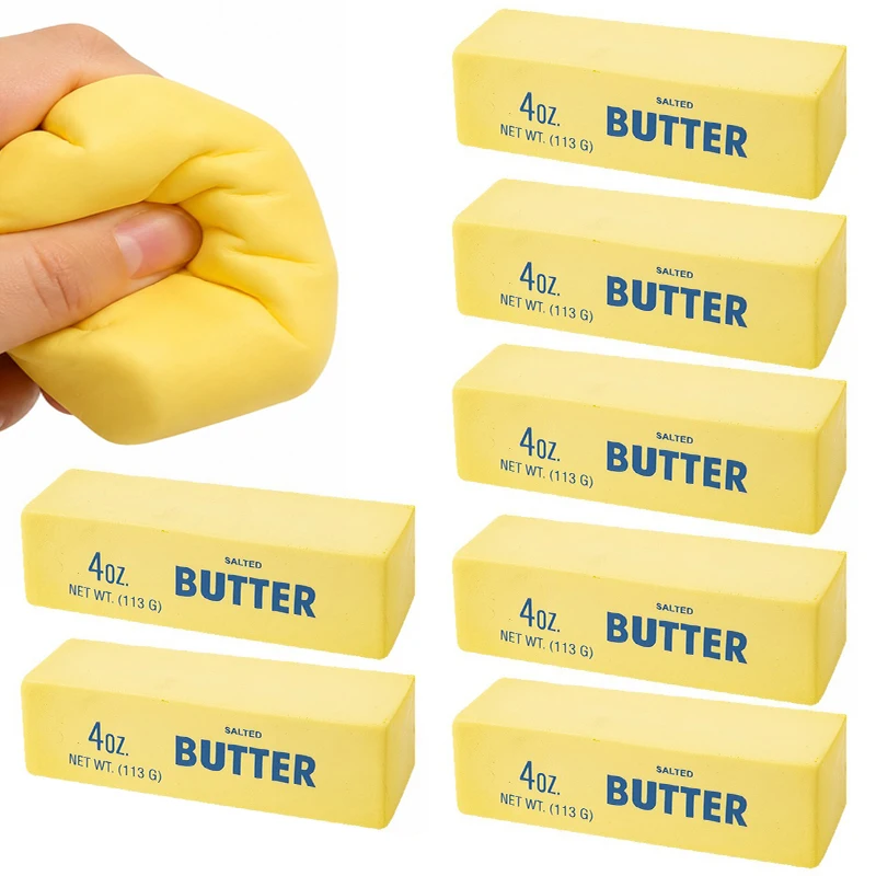 1/2PC Soft Butter Slime Squishy Slow Rising Squeeze Classroom Reward School Teaching Incentive Gift Stress Relief Relax Prop ZYF