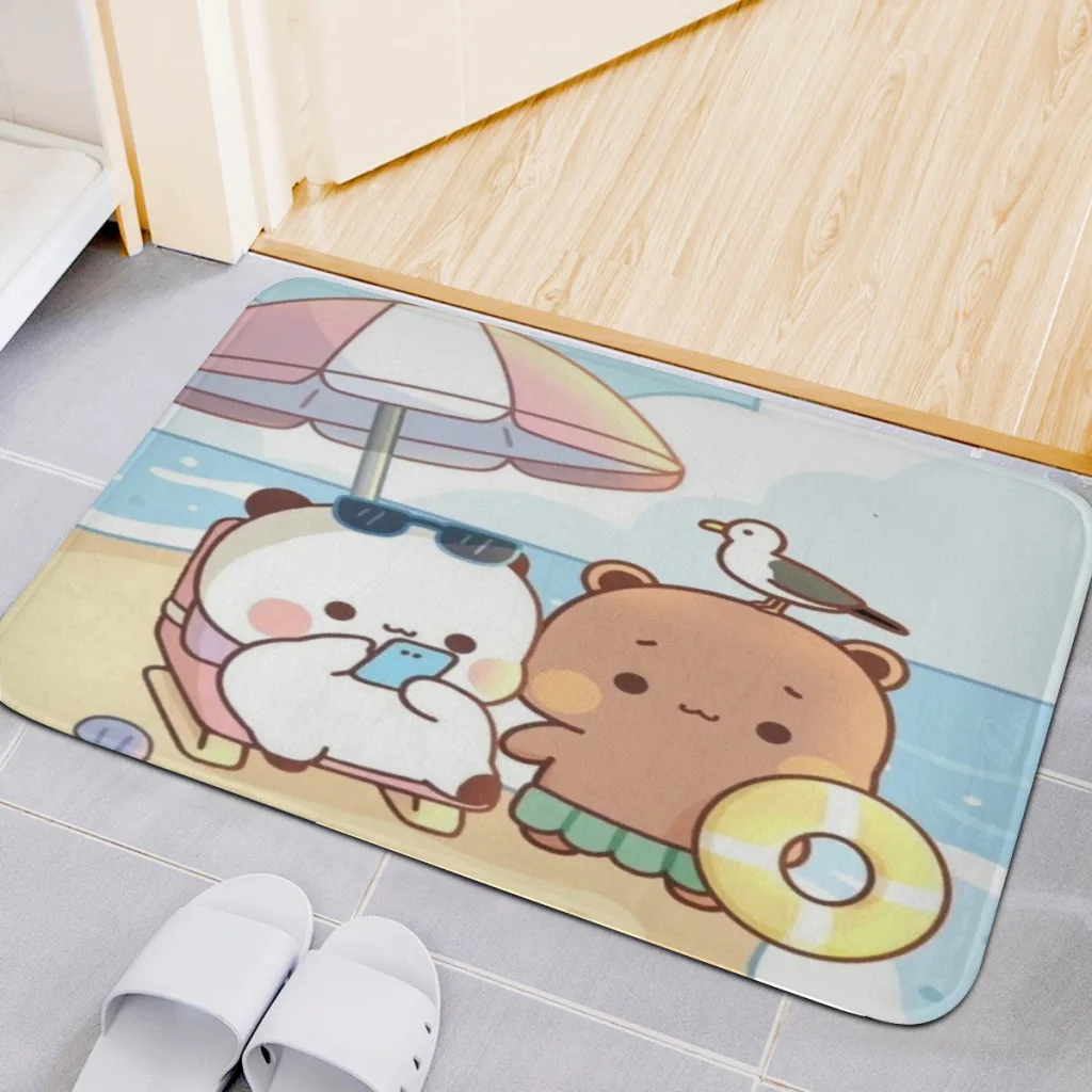 

Panda Bear Hug Bubu Dudu Room Rug Carpet Flannel Interior Home Decorations Dressing