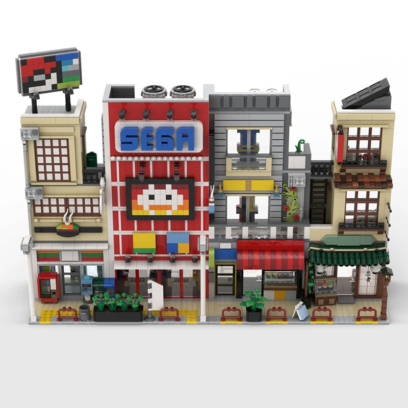 4541PCS City Hot Selling Street View Moc Modular Tokyo streets model DIY creative ideas Child Toy birthday Gift building blocks