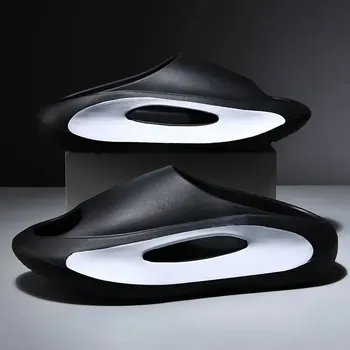 Zomer Nieuwe Dikke EVA Slippers voor Heren Indoor Home Zachte Zool Cool Slippers voor Heren Uitloper Schoen Batch Slide Sandalen