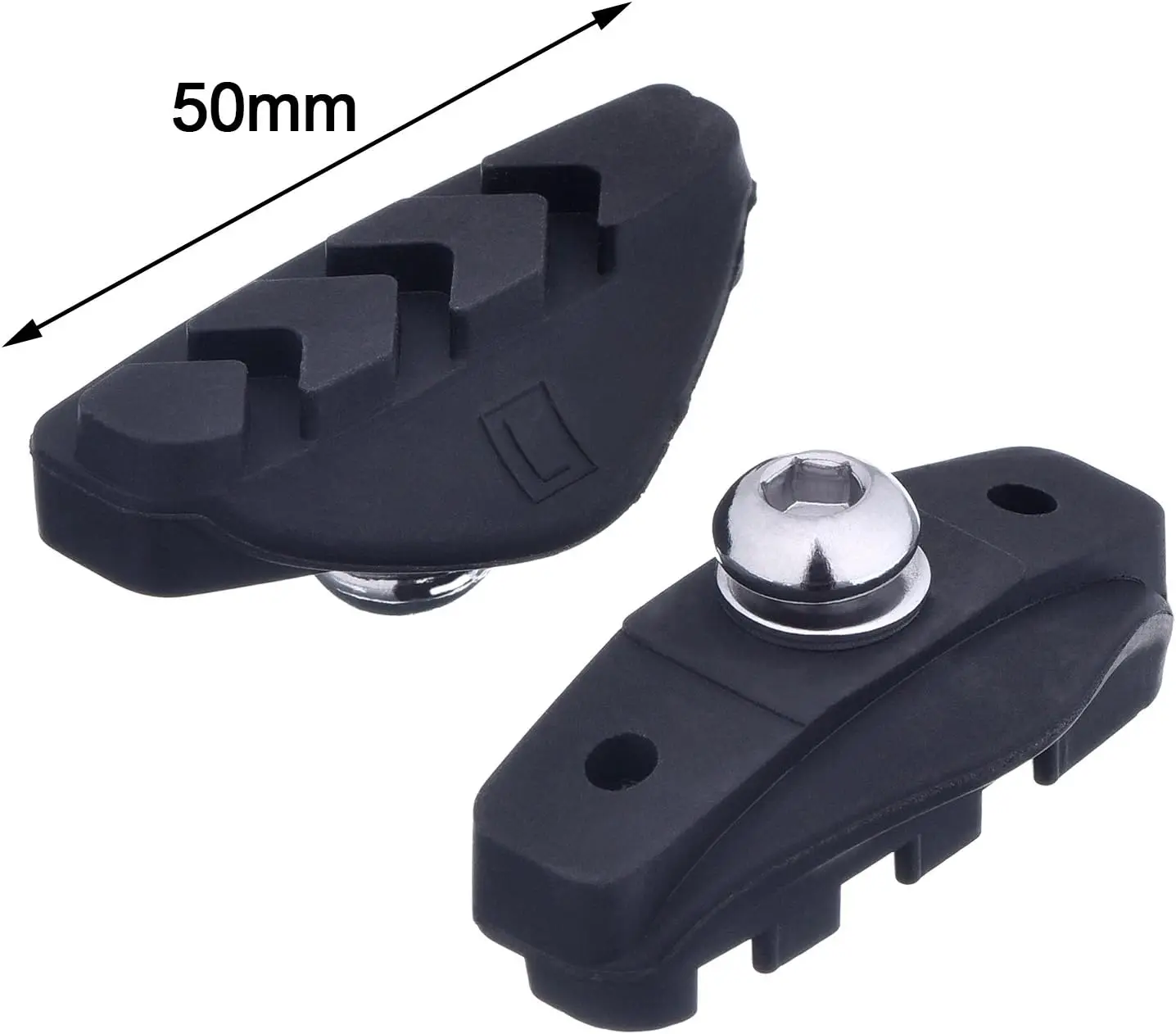 Bicycle V Brake Pads 50mm MTB Mountain Bike V-Brake Shoes Blocks Replacement Cycling Brake Parts