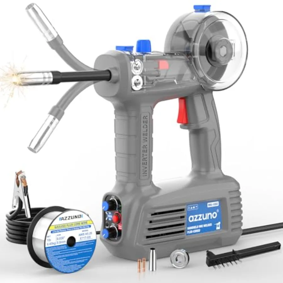

Handheld MIG Welder 100A 110V Flux Core Welder Machine with 360° MIG Torch Portable Gasless MIG Welding Machine Handheld