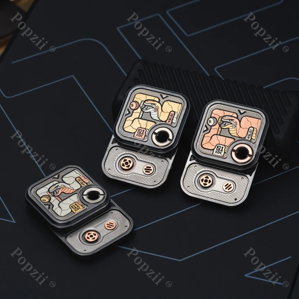 01EDC Game Cubes 3rd Anniversary Slider Fidget Mechanical Stress Relief Toys Multiple Ways to Play Cool Gadget Anxiety Toys