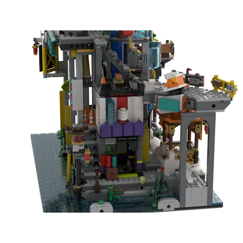 Modulaire stadsgebouw Moc-bouwstenen Stad Megapolis Model Technologie Bakstenen DIY-montage Speelgoed Construstion Vakantiegeschenken