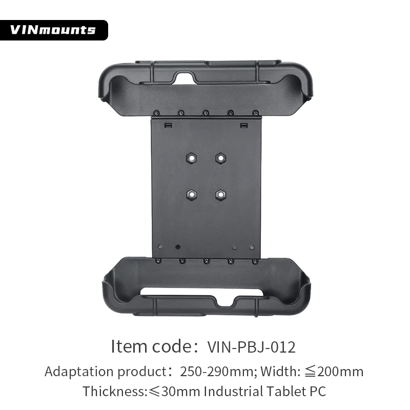 VINmounts FZ-G2 Tablet Holder PBJ012, Compatible with Asus & Huawei, Fits 290×200×31mm for Vehicle & Industrial Use
