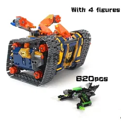 620pcs Nexoes Knight Axl's Rolling Arsenal Model Building Blocks 72006 Out of Print Nexus Saber Robots Toy for Kids