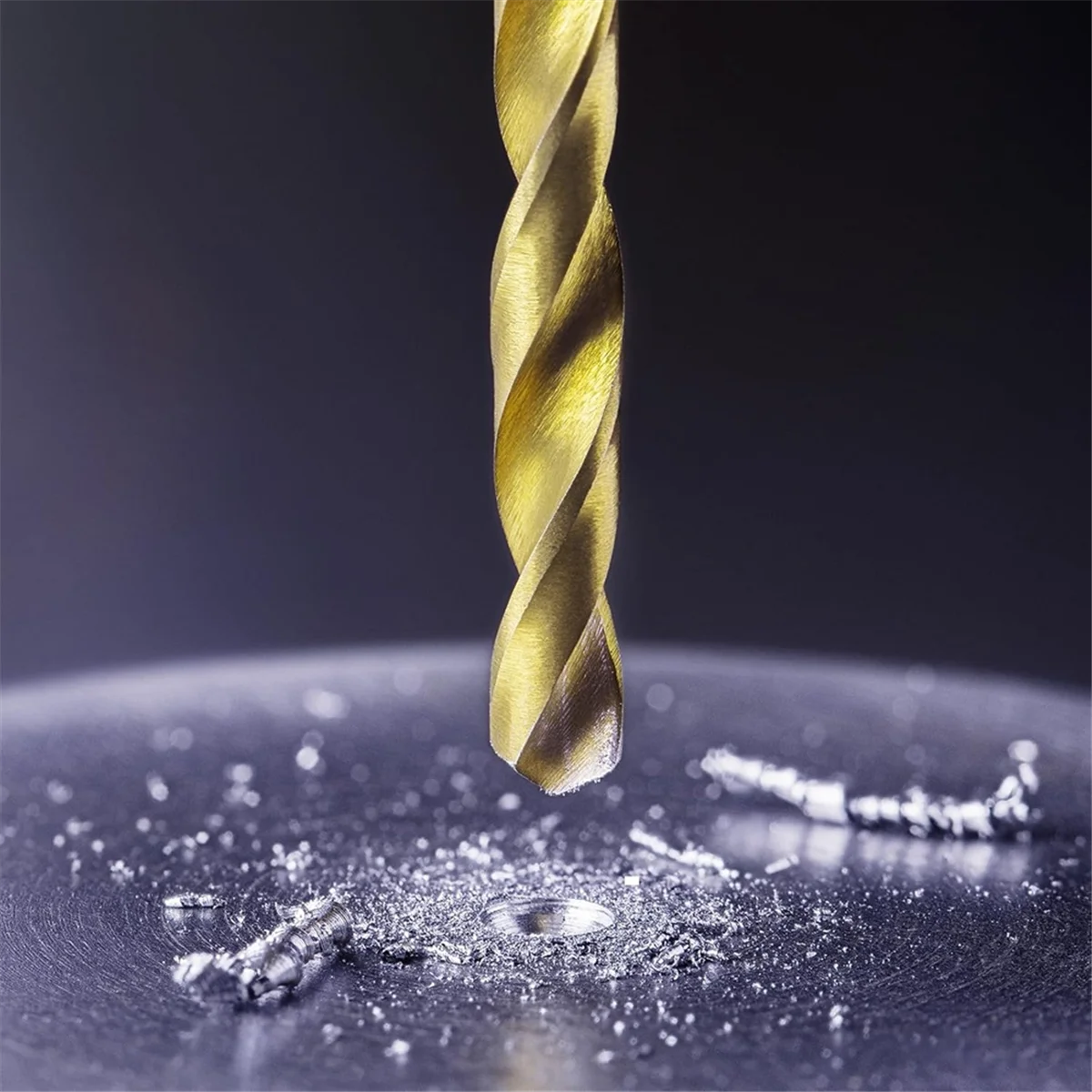 סט ביטים למקדחה, M5 X 0.8 פלוטה ישרה חוט וביטים למקדחה מסובכת בטיטניום, כלי חריטה HSS6542JAS