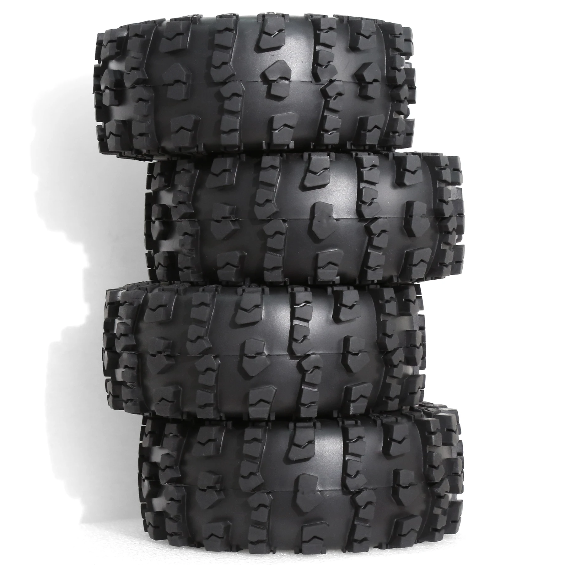 2.2 Crawler Tires(4pcs) Rubber Mud Terrain 2.2 Tires OD 145 * 58mm for Axial SCX10 90047 D90 TF2 Tamiya CC01 Traxxas TRX4
