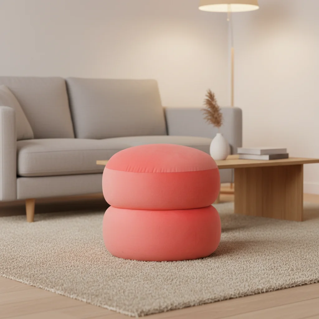 Entry Living Room Furniture Modern Design Shoe Changing Stool High Density Sponge Filled Soft Seating Fabric Bedroom Villa