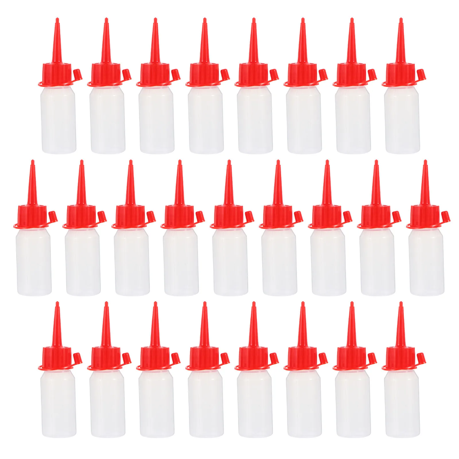 

25Pcs Premium Pet Oil Squeeze Bottles for Sewing Machines Pointed Nozzle Dispensing Bottles Wear Resistant Impact Resistant