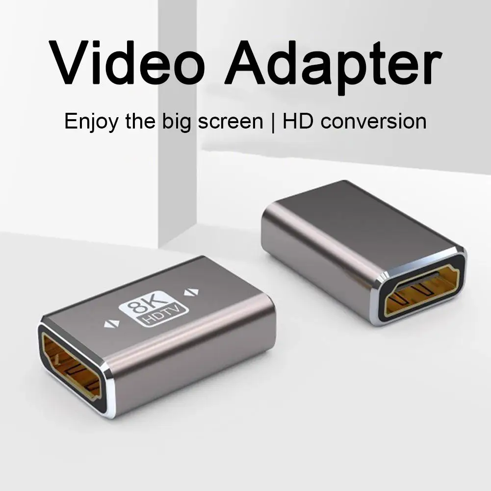 1PC HD Aluminum Shell Model 8K60HZ-HDTV HD Adapter Straight Through Header AF-AM 2 .1 Version