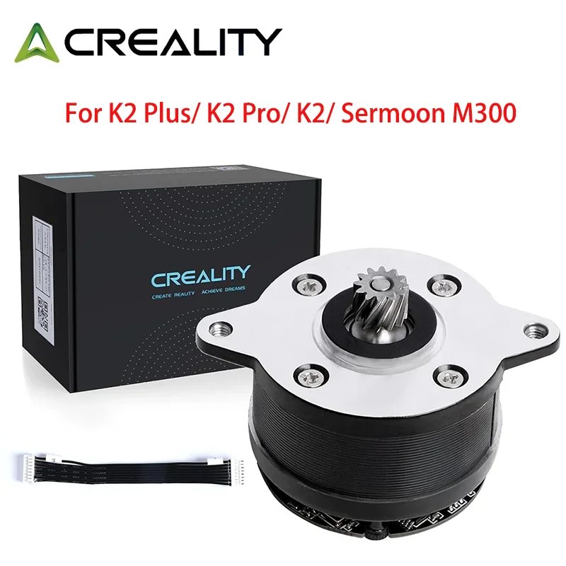 Creality K2Plus/K2/K2 Pro Round Extruder Motor Circular Extrusion Motor 0.8A 1.8 Degrees L6 Pressure Gear D3 Helical Gear E Axis