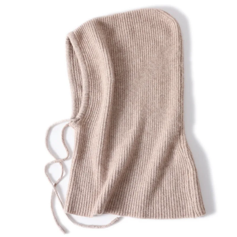 

Cashmere hat wool thread autumn and winter men and women knitted head hat scarf scooter thickened warm