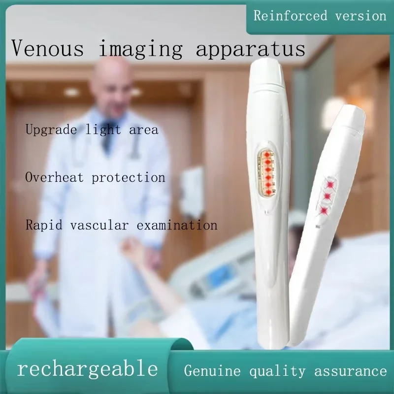 Vascular imaging instrument, portable rechargeable LED vein viewer, digital infrared vein display imaging medical vein detector