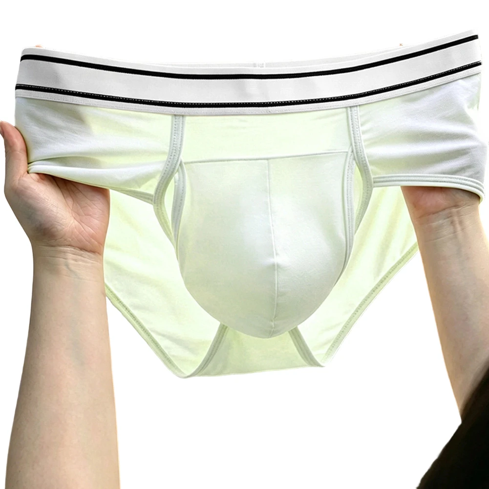 Men's Briefs with Thoughtful Side-Separated Opening Pouch Mid Waist Silhouette and Breathable Fabric for Active