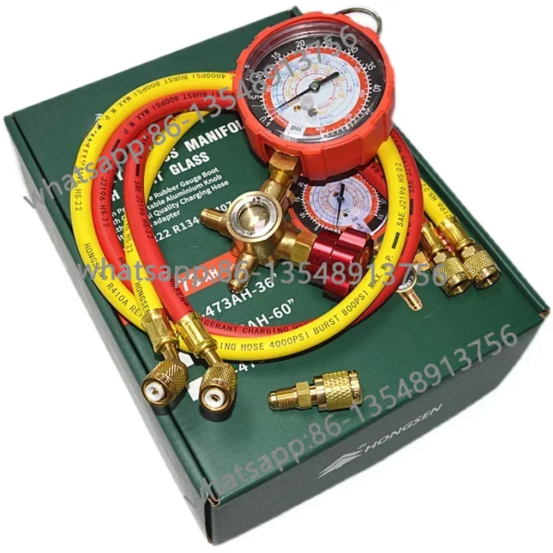 Fluoride table HS-466NA frequency conversion air conditioner pressure single table metal knob copper valve