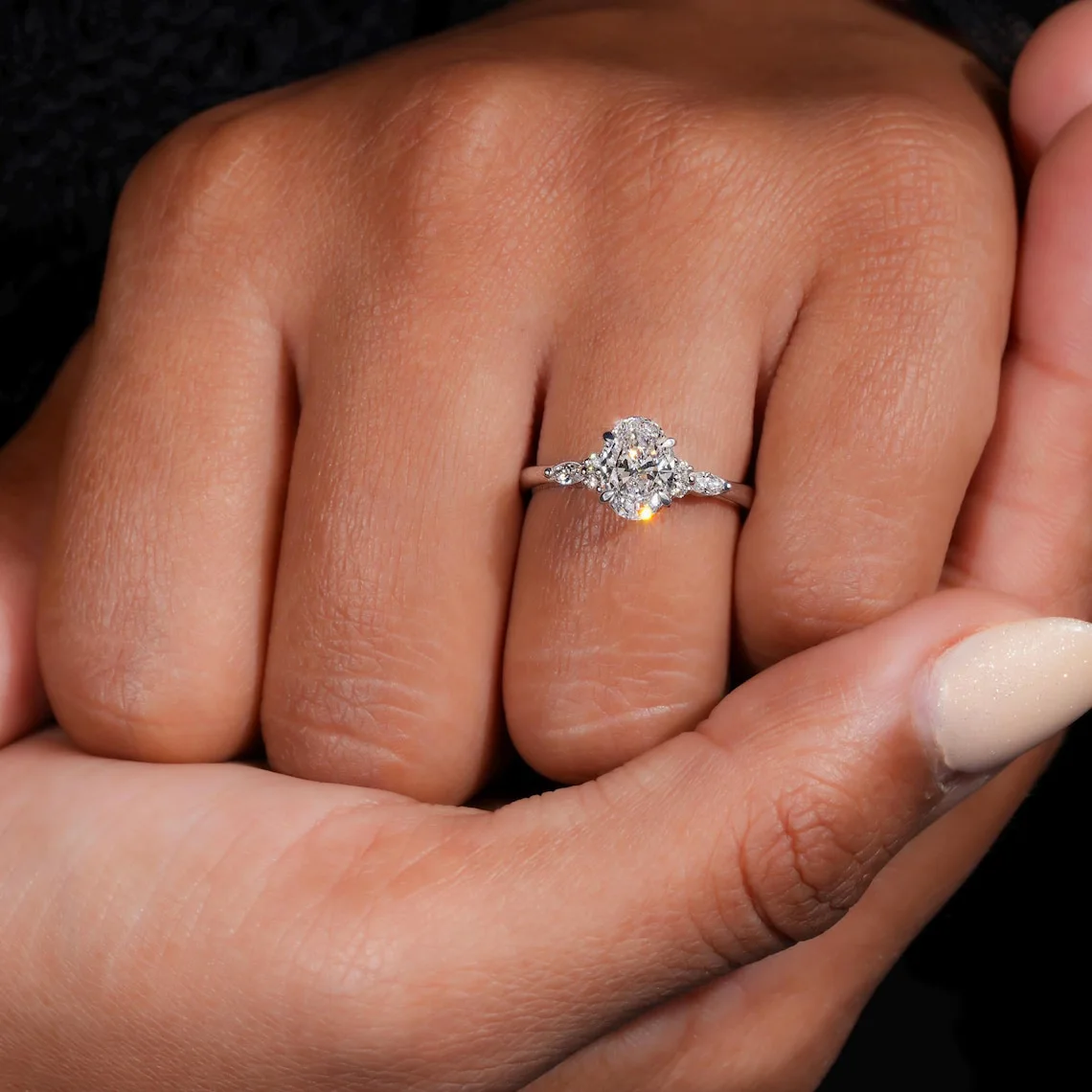 

100% 14-каратное золото, открытые кольца с бриллиантами для женщин, свадебные и помолвочные украшения, элегантное кольцо, модные аксессуары