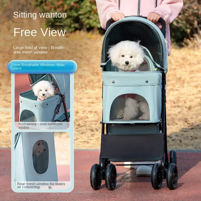 Portable Dog Carrier Bag for Small and Medium Sized Pets, Easy Foldable and Lightweight for Outdoor Walking and Traveling