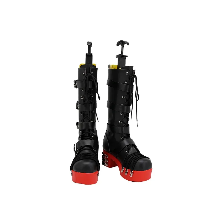 Dead or Alive 마리 로즈 코스프레 신발 게임 부츠 할로윈 애니메이션 하이힐 부츠