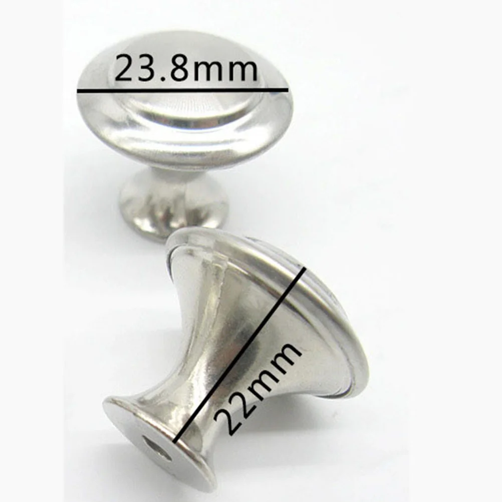 

25Pcs Round Stainless Steel Cabinet Knobs Drawer Handles with Screws for Wardrobe Kitchen Furniture Home Decoration