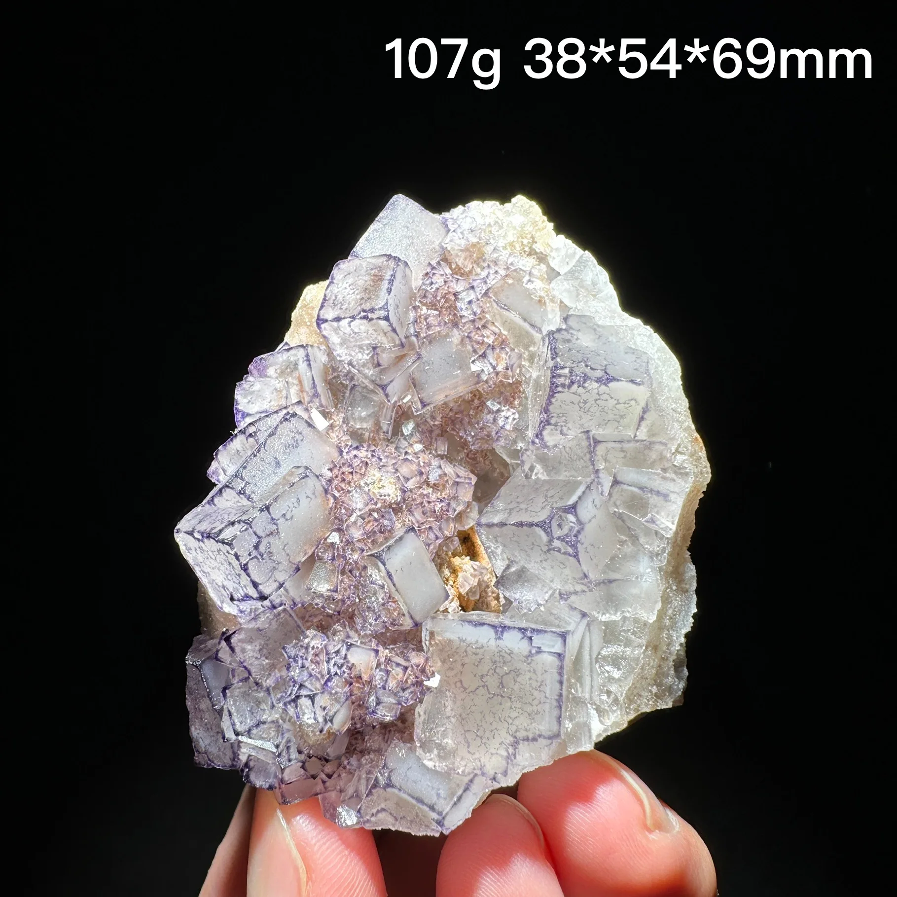 

Natural Purple edge fluorite mineral specimen healing crystal gem collection Mineral Quartz Rock Healing Stone Home Decor
