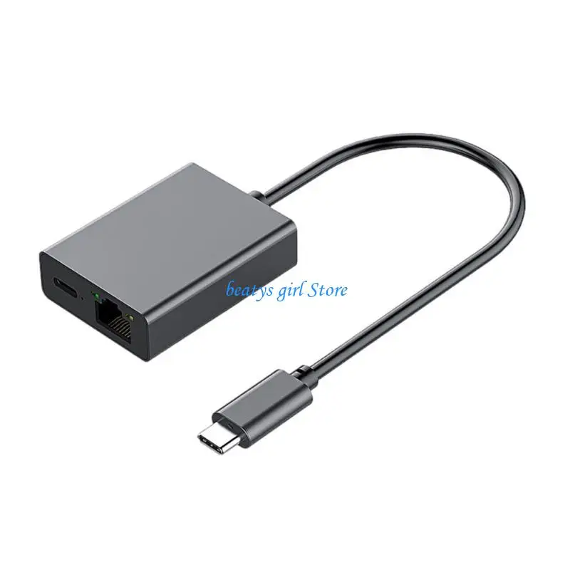 C7AB Easy Installation USB C to Ethernet Adapter for Smooth Streaming Performances