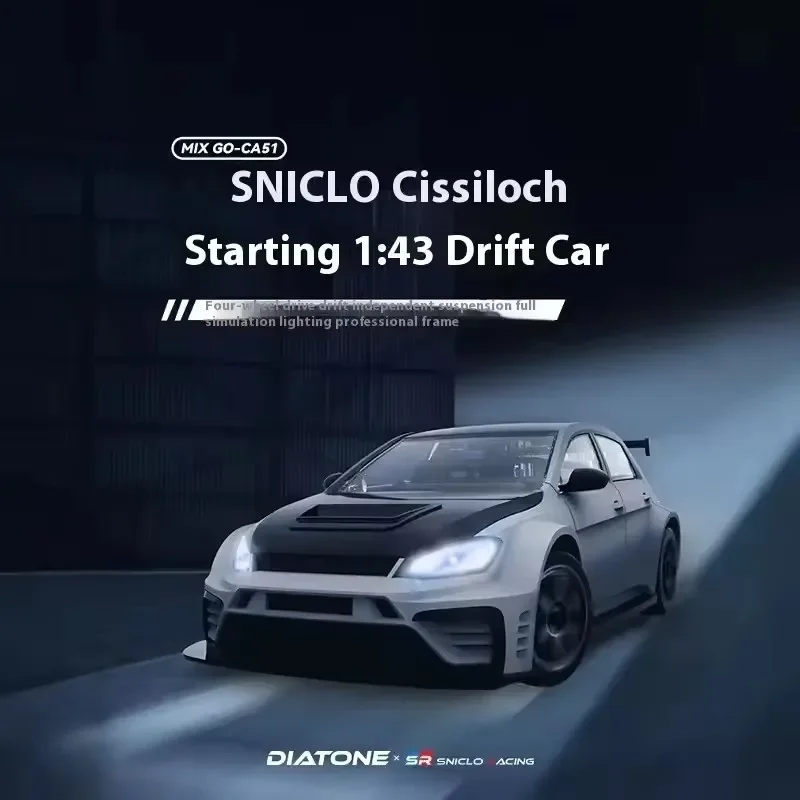 SNICLO CA51 1/43 FPV 4WD Vista de primera persona Coche RC 2,4 GHz Control de alta velocidad con cámara Juguete de carreras para niños