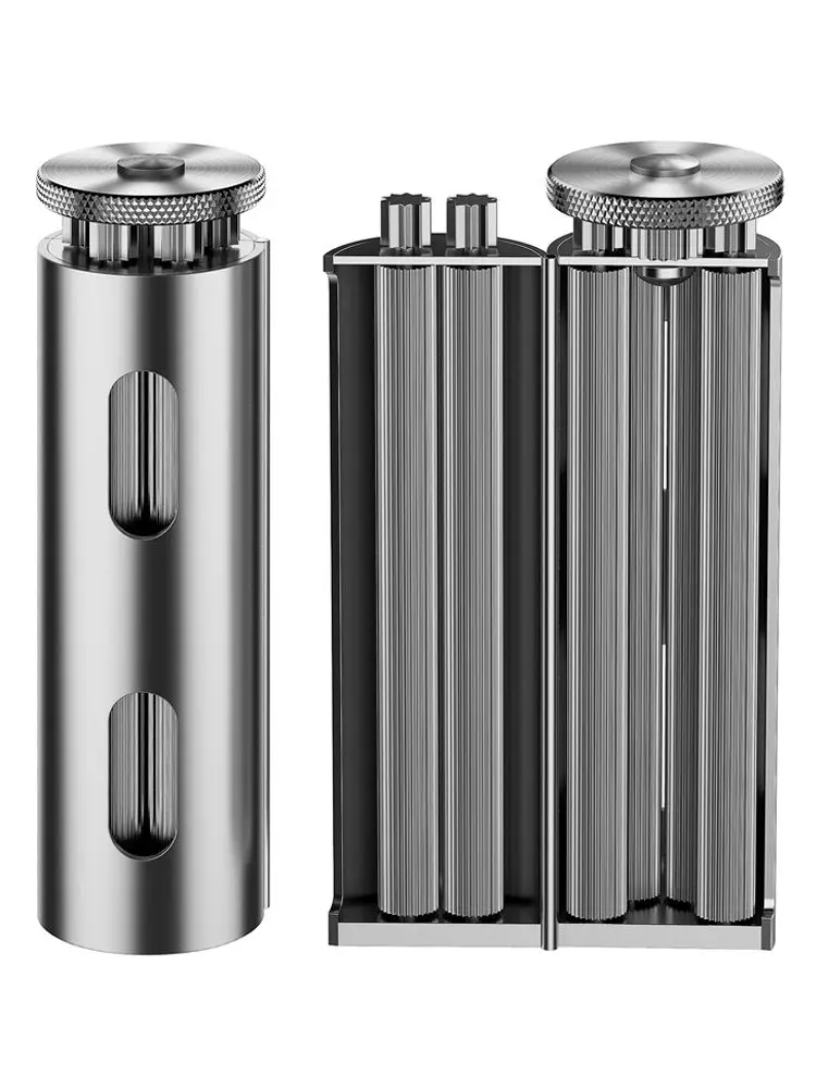 Full stainless steel tobacco cigarette maker Cylinder retro rolling cigarette machine Durable manual roller φ8mm * 70mm paper