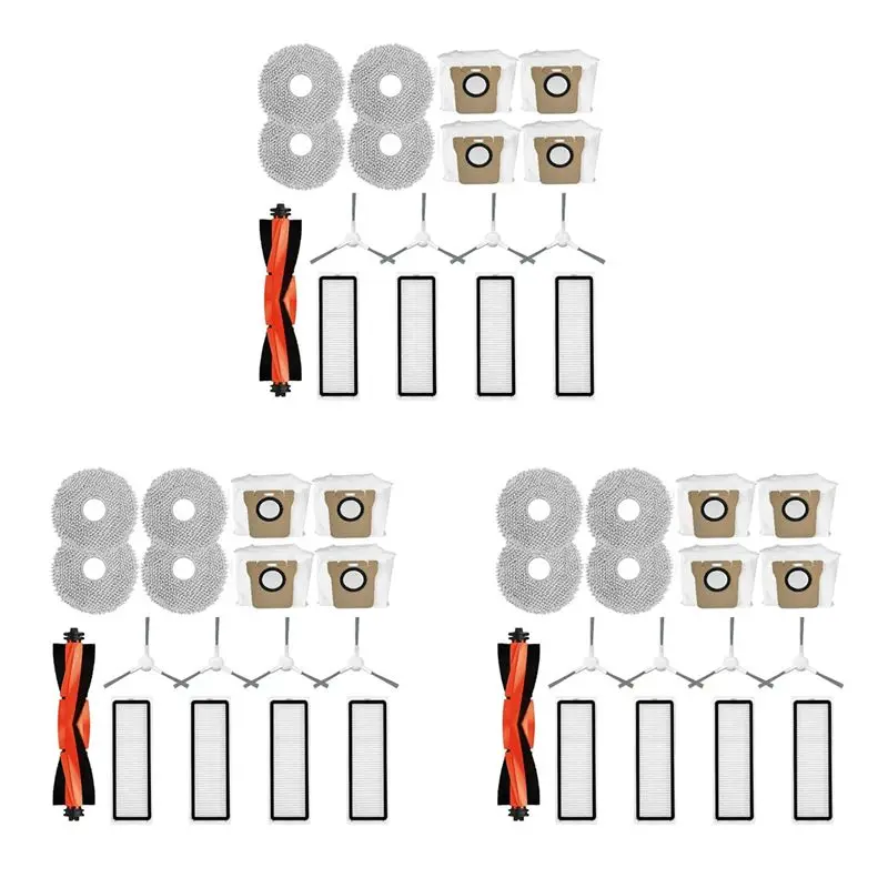 

Комплект A84X-3 для робота-пылесоса Xiaomi X20+ / X20 Plus: сменные запчасти, аксессуары, HEPA-фильтр, салфетка для влажной уборки, мешок для сбора пыли