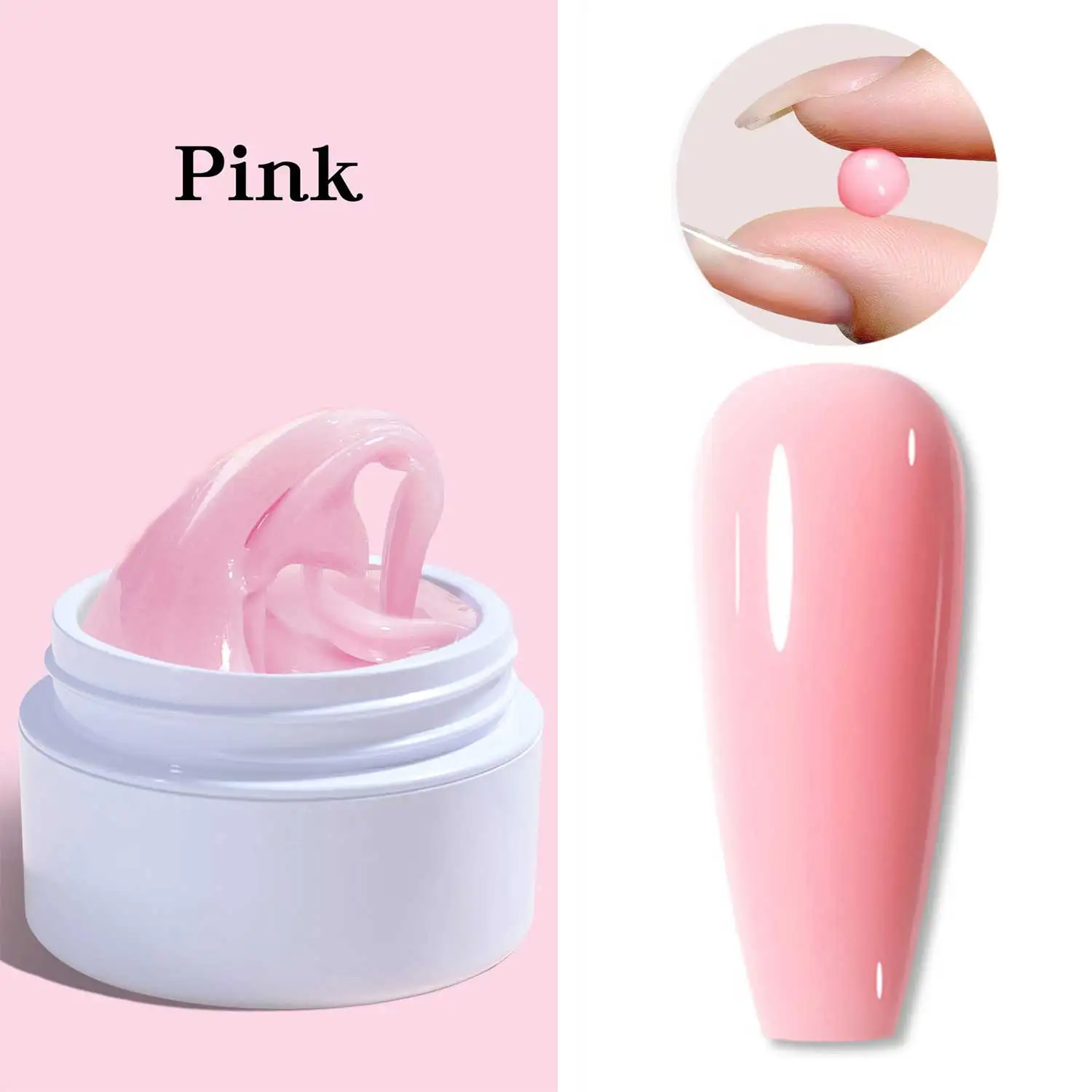 5/15 ml klarer, antihaftbeschichteter Handverlängerungs-Gel-Nagellack, 3D-Formung/Bildhauerei/Schnitzerei, UV/LED-Gel, milchiges Gelee, hartes Gel, Maniküre, DIY