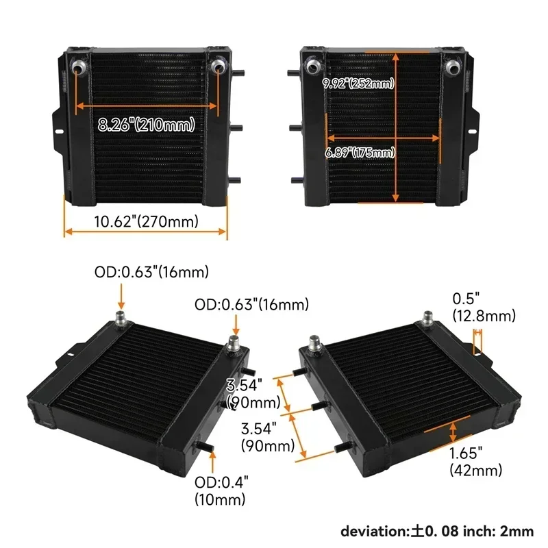 

Bestseller Performance Left & Right Auxiliary Radiator For BMW F87 M2 F80 M3 F83 M4 S55 3.0L 2015-2020 Car Part Accessory