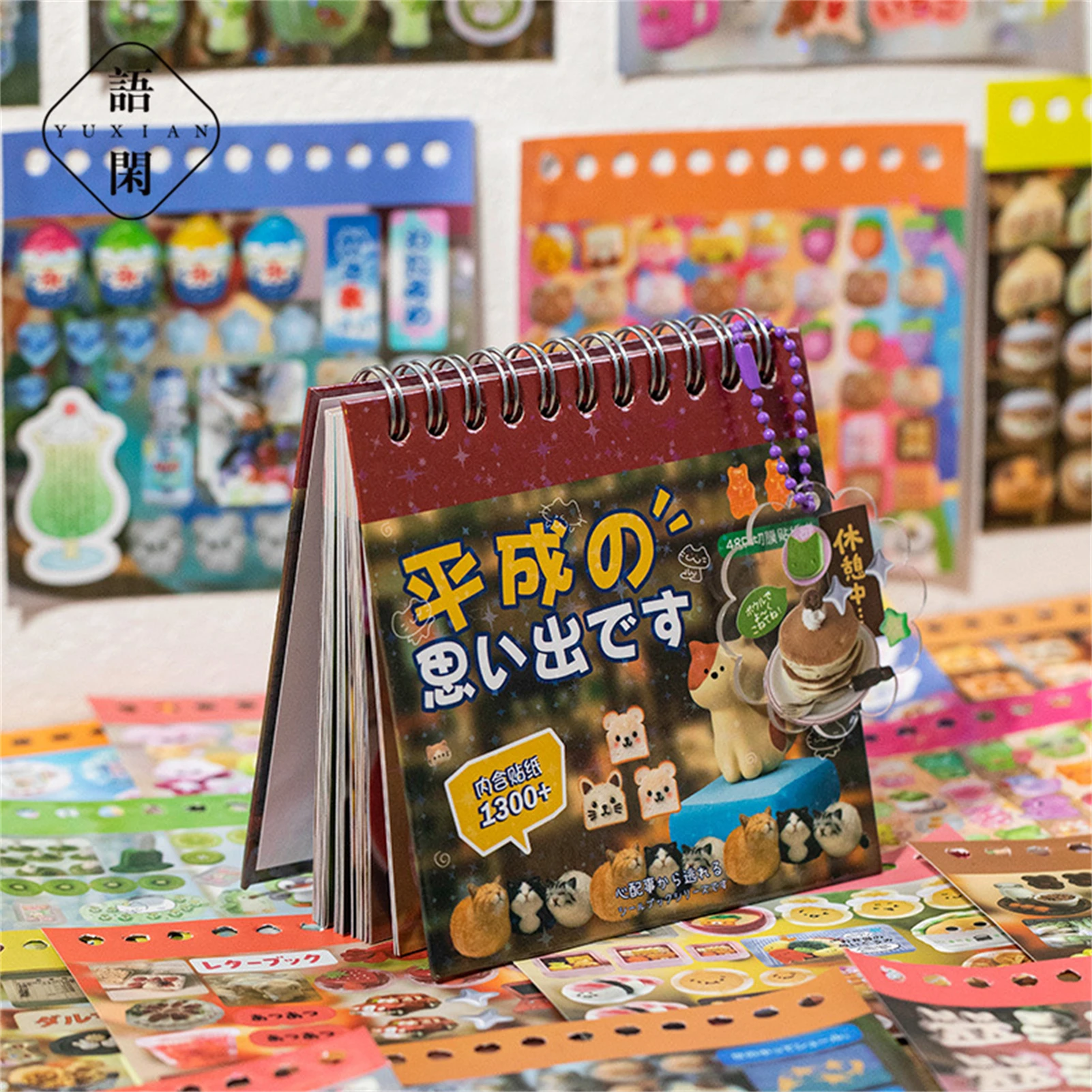 

Cute Cartoon Die-cut Sticker Book Japanese DIY Stickers for Journal Diary Planner Album Phone Case Decoration
